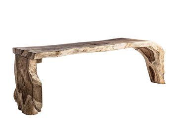 YELKI - Rectangular solid wood console table by Vical Home - view 2